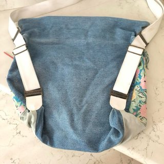 Borsa vintage Alessandrini floreale e jeans