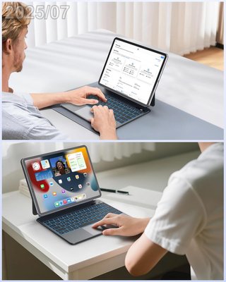 BETTDOW Funda Teclado iPad Air 13"/Pro 12,9" ESP Ñ