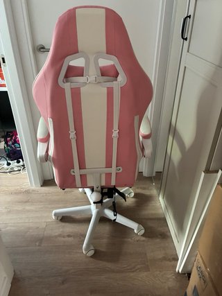 Sedia da Gaming Ferghana Rosa e Bianca