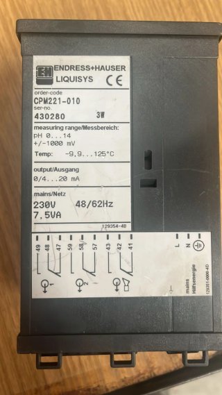 Medidor pH Redox Endress Hauser