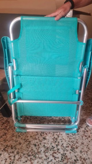 Silla baja de playa reclinable (Nueva) sin uso