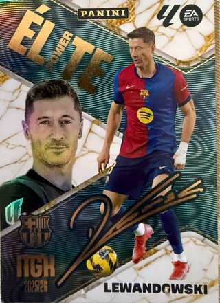 Cromo Lewandowski Elite firmado