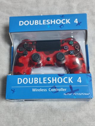 Controller DoppioShock 4 Camouflage Rosso