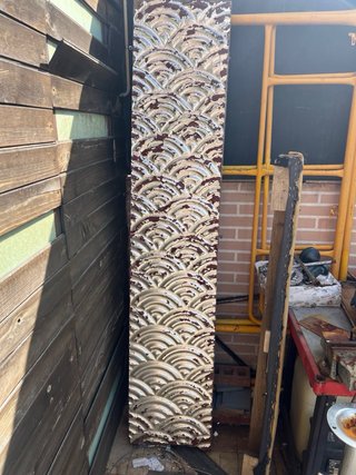 Biombo decorativo con diseño de olas
