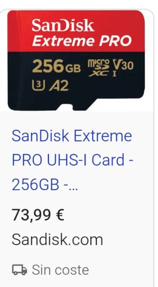Carta Micro SD SanDisk Extreme Pro 256 GB