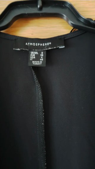 Vestido negro corto verano talla S