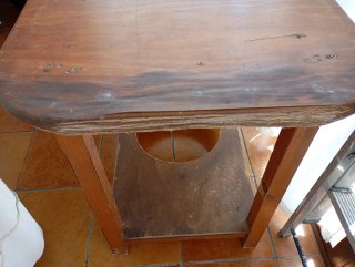 Mesa camilla de madera