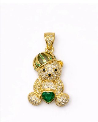 Collar Osito Laminado 14K XP 45cm
