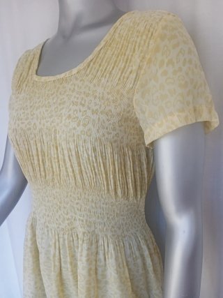 Vestido Beige y Amarillo