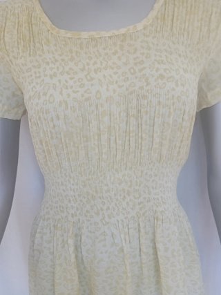 Vestido Beige y Amarillo
