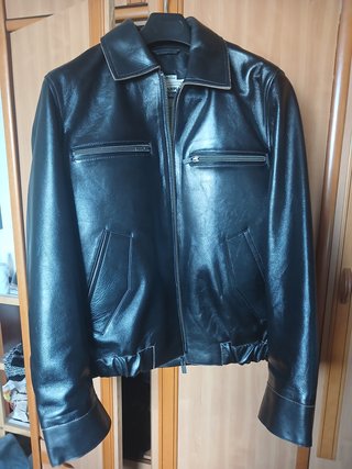 Chaqueta Piel Zara SRPLS Talla S Hombre