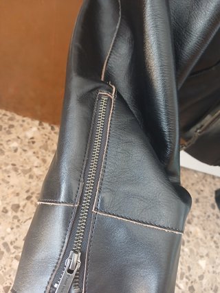 Chaqueta Piel Zara SRPLS Talla S Hombre