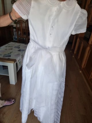 Vestido de comunión niña blanco