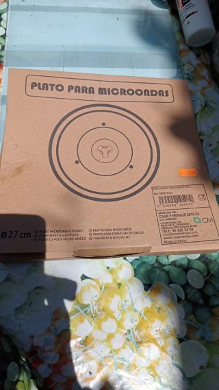 Plato Microondas Cristal 27cm
