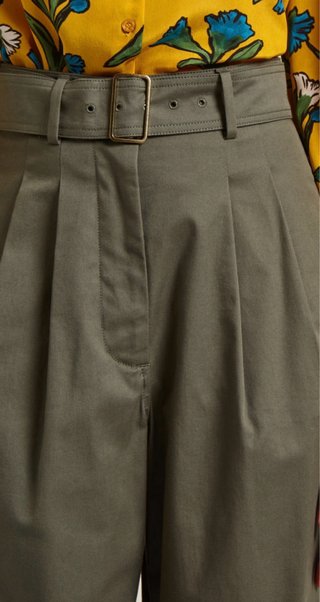 Pantaloni Max Mara Weekend Verde Oliva