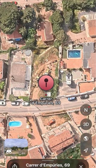 Terreno Lloret de mar con muros y proyecto