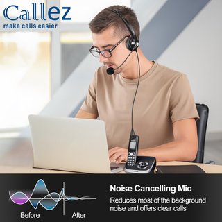 Auriculares inalámbricos teléfono fijo con