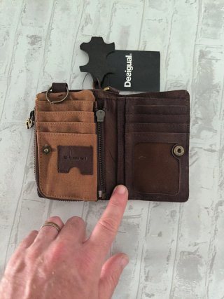 Cartera Desigual Hombre Marrón