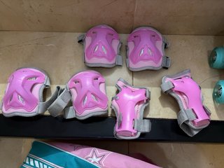 Patines ajustables niña rosa y turquesa 24-26