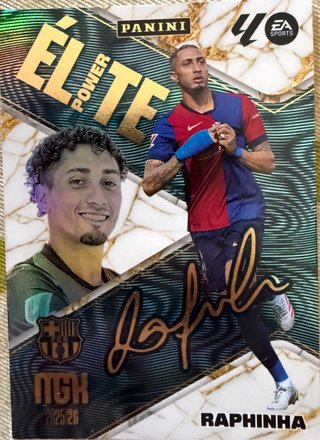 Cromo Raphinha Elite firmado