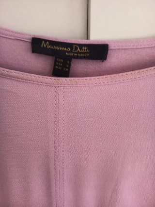 Camisa Massimo Dutti Rosa Talla s