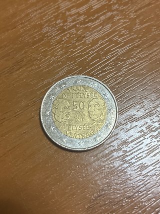 Moneda 2€ Tratado de Elíseo 50 Años