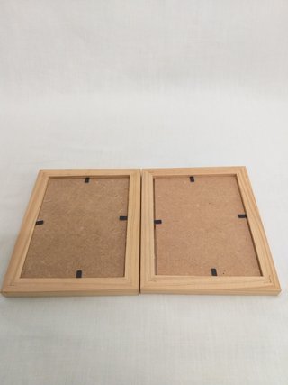 Marco doble de madera