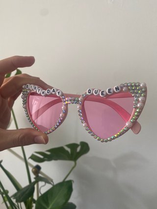 Gafas Corazón Fiesta Cumpleaños Rosas