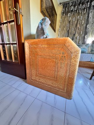 Salón Marroquí Madera, esponja y Tela