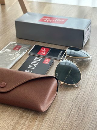 Gafas de Sol Ray-Ban Aviator Clásicas Doradas
