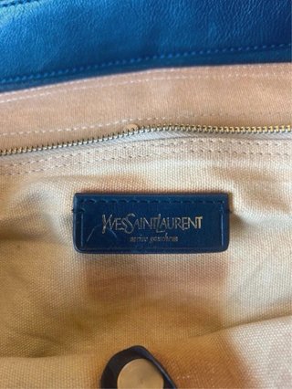 Bolso Saint Laurent Negro/Gris Piel Cocodrilo