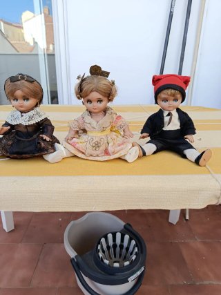 Lote de 3 muñecas antiguas