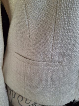 Chaqueta Roberto Verino Blanco Roto Talla XL