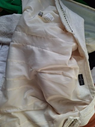 Chaqueta Roberto Verino Blanco Roto Talla XL