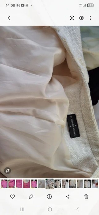 Chaqueta Roberto Verino Blanco Roto Talla XL