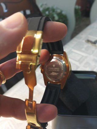 Orologio Federic Oro Nero Automatico