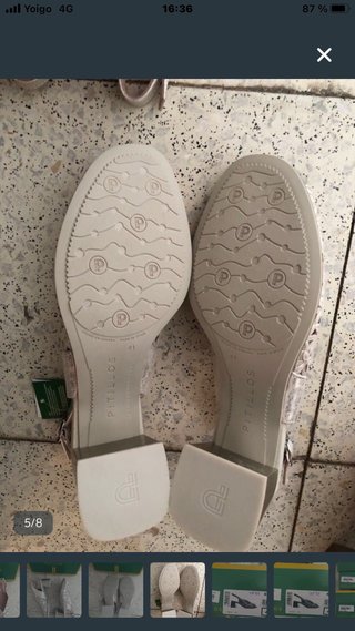 Sandalias Pitillos Piel plateadas
