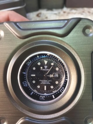Orologio FREDRI Subacqueo Verde Argento