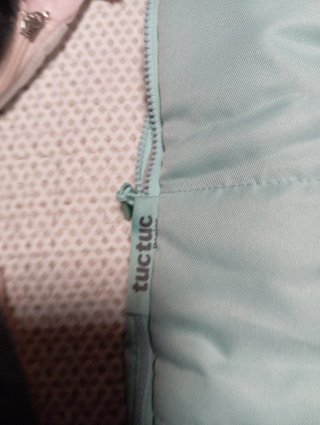 Saco de cochecito invierno bebé rosa y gris