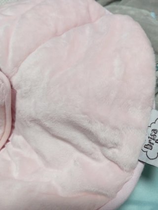 Saco de cochecito invierno bebé rosa y gris