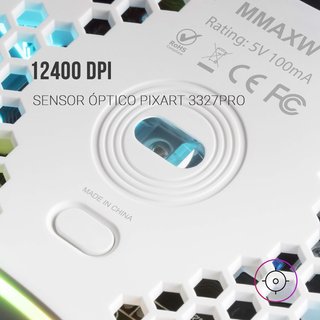 Mars Gaming ratón inalámbrico ergonómico RGB