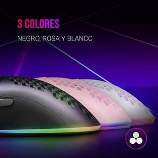 Mars Gaming ratón inalámbrico ergonómico RGB