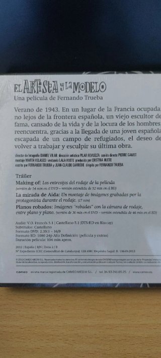 El artista y la modelo Blu-ray Edición Especial