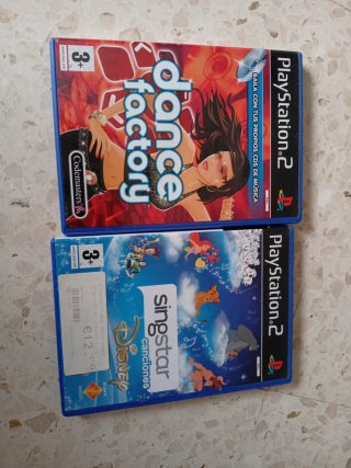 Juegos PS2: Dance Factory y Singstar Disney