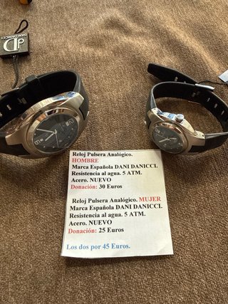 Reloj Dani Danicci analógico plata/negro