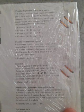 Pentole acciaio amc 25pezzi