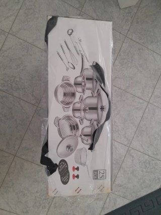 Pentole acciaio amc 25pezzi