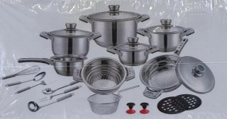 Pentole acciaio amc 25pezzi