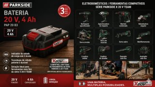 Bateria Parkside PAP 20 B3 20V 4Ah