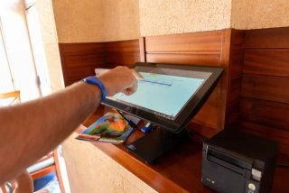 Completo Tpv HP G1 EN 1 PANTAL con IMPRESORA
